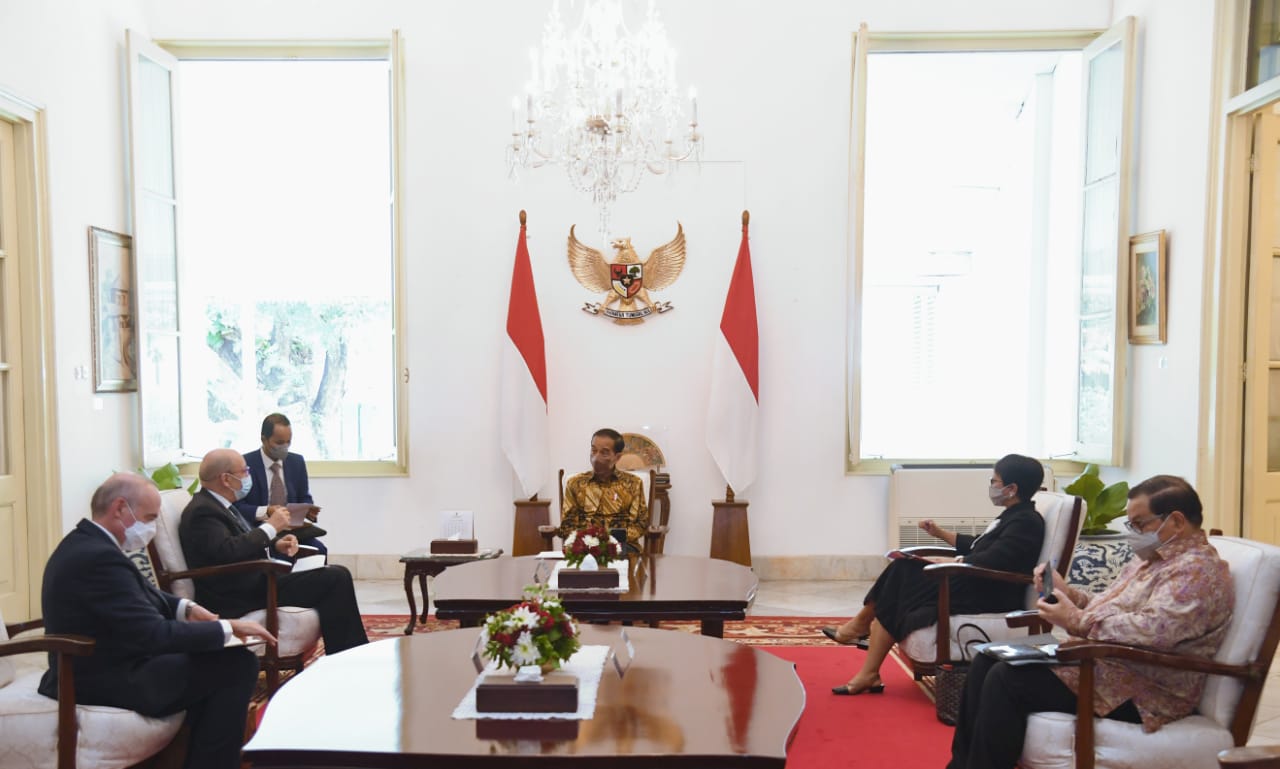 Terima Kunjungan Menlu Prancis, Presiden Jokowi Dorong Percepatan Indonesia-EU CEPA