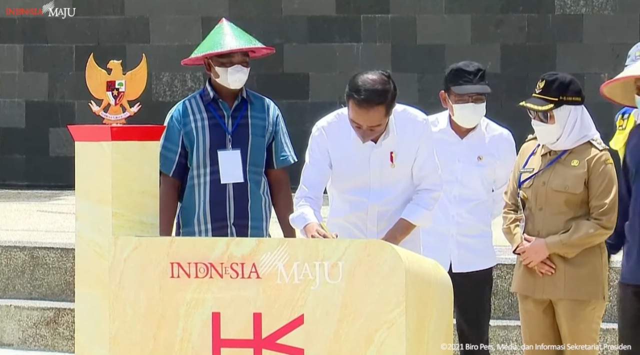 Presiden Jokowi Resmikan Bendungan Tugu dan Gongseng, Siap Perkokoh Ketahanan Pangan di Jatim