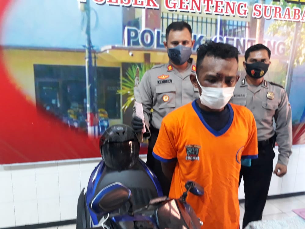 Beraksi Dua Kali, Spesialis Begal Motor Drivel Ojol Di Surabaya Keok