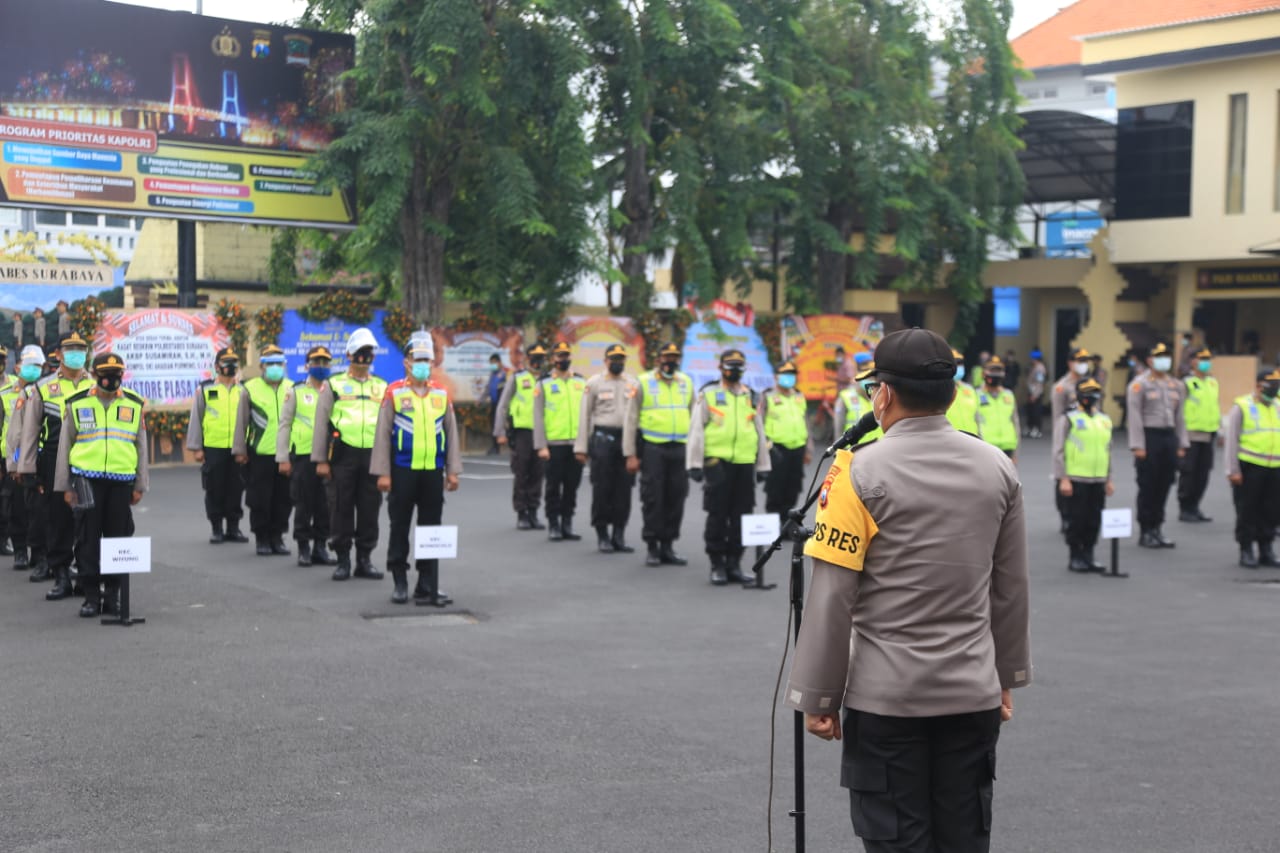 Pengamanan Pilwali Kota Surabaya, Perwira Polisi Apel Persiapan