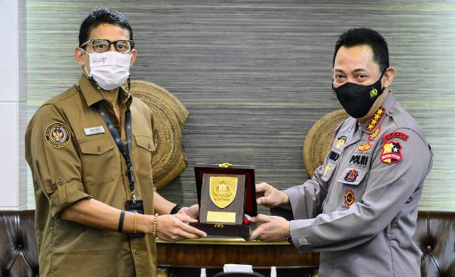 Dikunjungi Sandiaga, Kapolri Bahas 5 Destinasi Super Prioritas