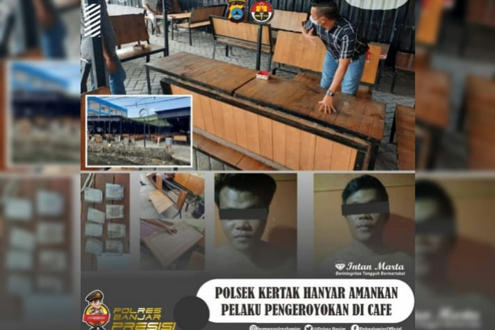 Viral! Keributan di Coffe Break Banjar, 14 Orang Keroyok Dua Korban