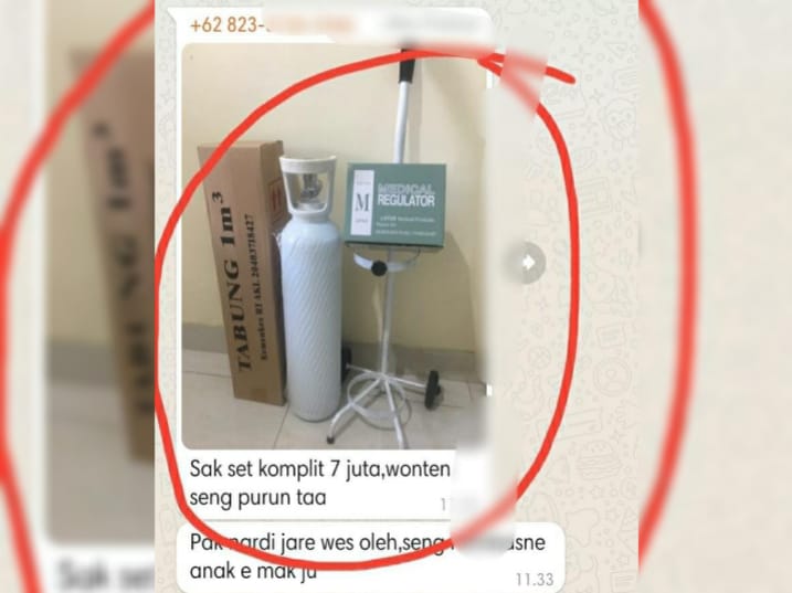 Edan! Satu Tabung Oksigen 1 m3 Lengkap Dijual seharga Rp7 Juta di Surabaya, padahal Aslinya cuma Segini