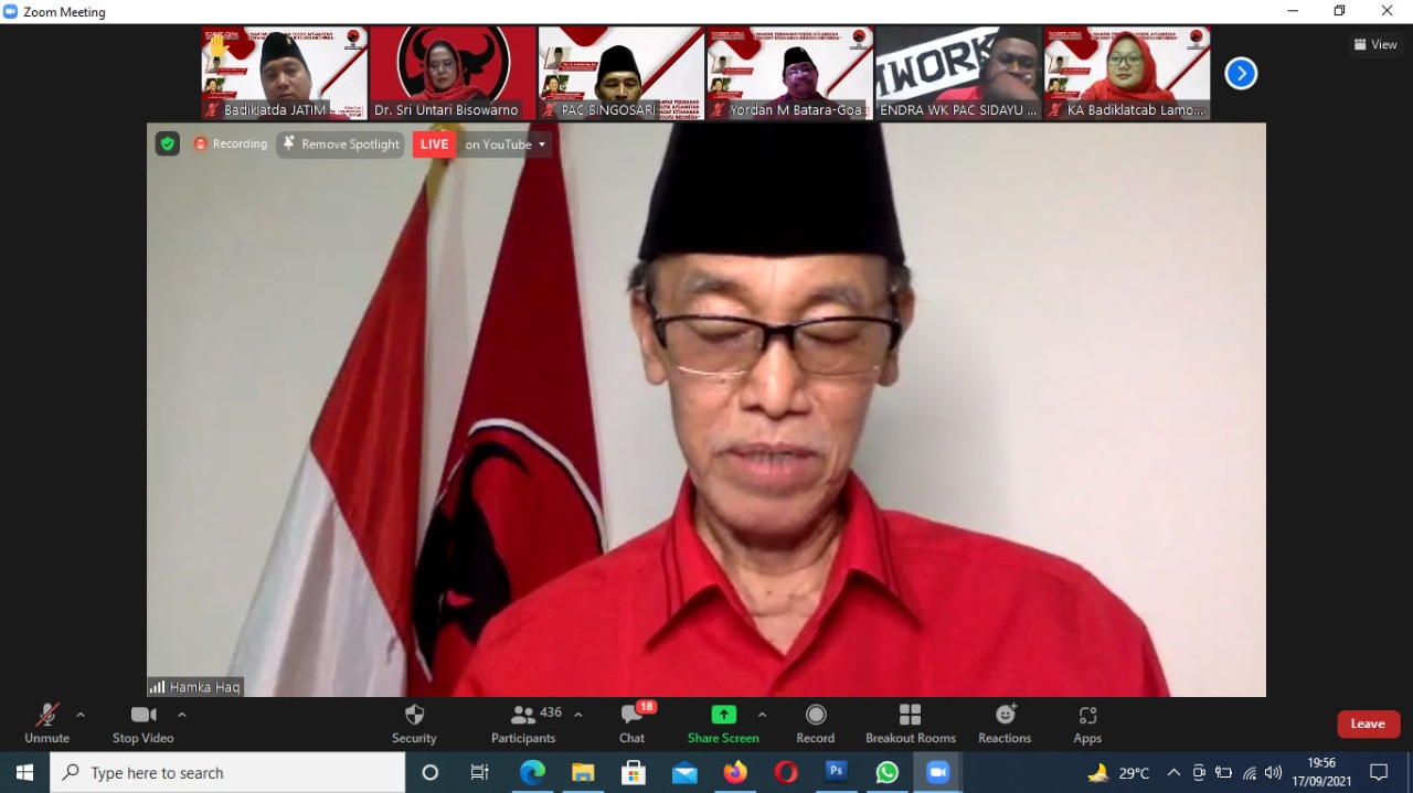 Hamka Haq: Tugas PDI Perjuangan untuk Mengawal Pancasila