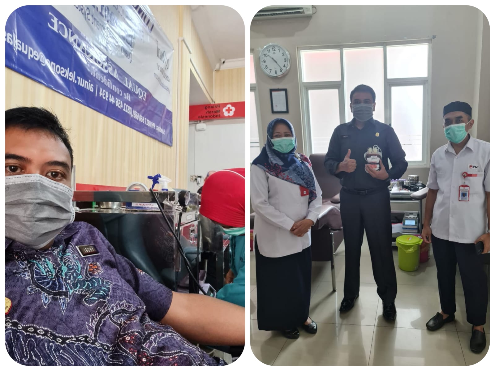 Ikuti Bakti Sosial Mandiri Serdik Sespimmen, Kompol Yhogi Donor Darah di PMI Tulungagung