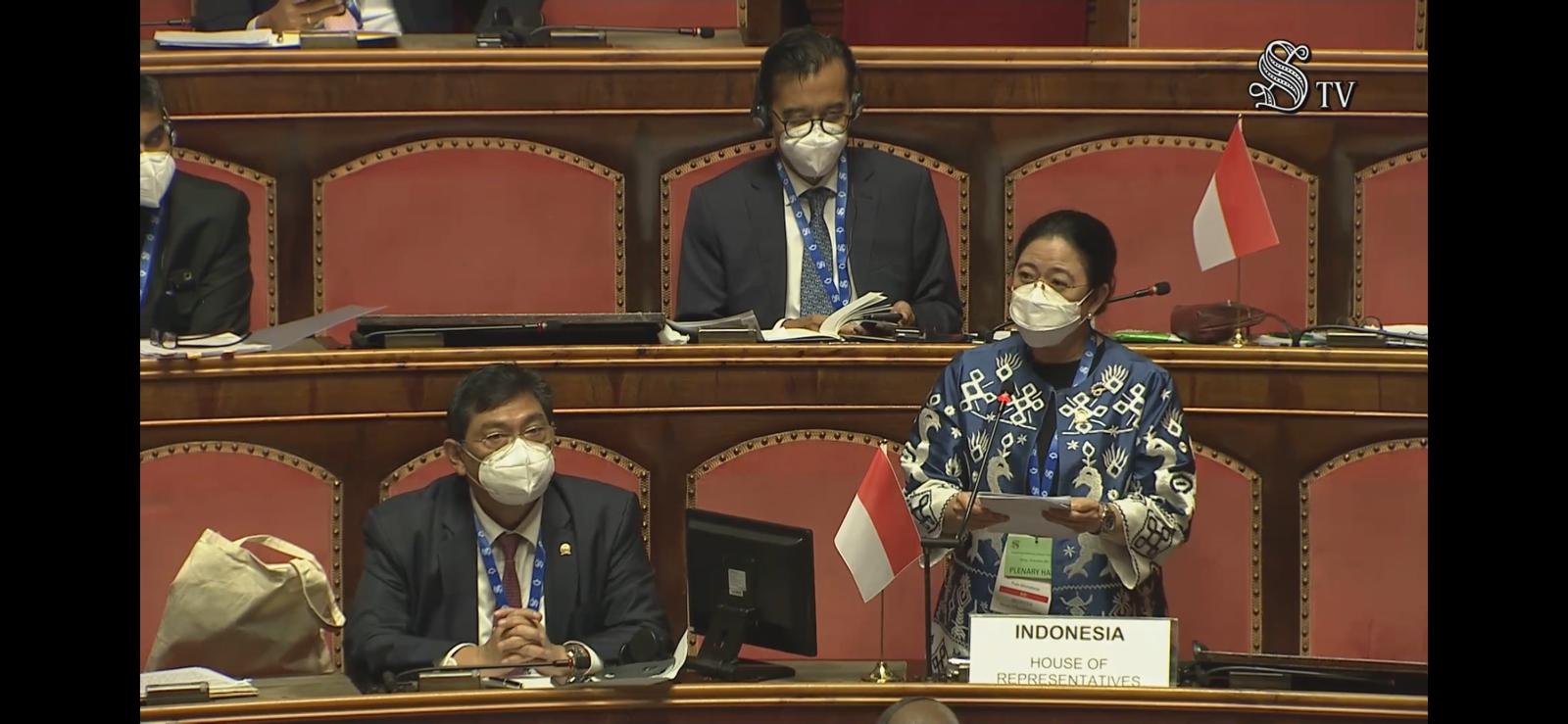 Puan Bicara Pentingnya Rencana Global Akhiri Pandemi di Pembukaan Forum Parlemen G20