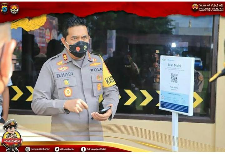 Momen Hari Sumpah Pemuda, Kapolres Banjar AKBP Doni: Pemuda jadi Pelopor Prokes
