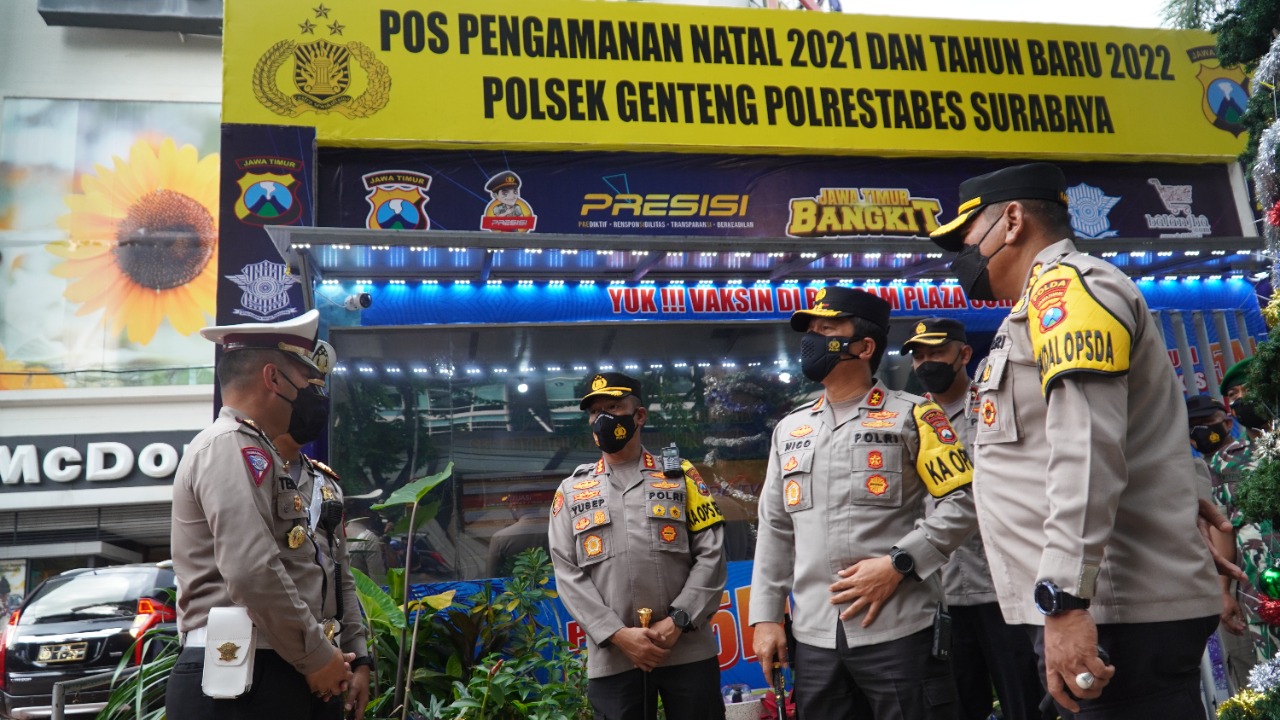Polrestabes Surabaya Terapkan Pengamanan 3 Ring pada malam Pergantian Tahun