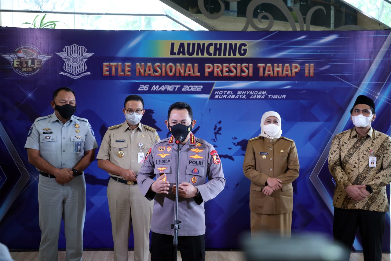 Diresmikan Kapolri, ETLE Nasional Tahap ll Akan diterapkan di 12 Provinsi