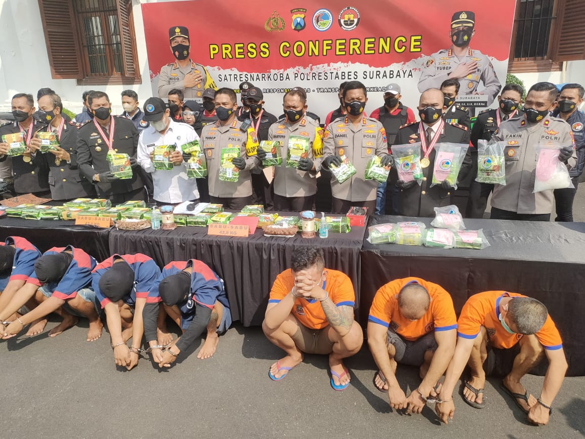 Siap Edar Jelang Lebaran, Sabu 42,8 Kg Kemasan Teh China Diamankan