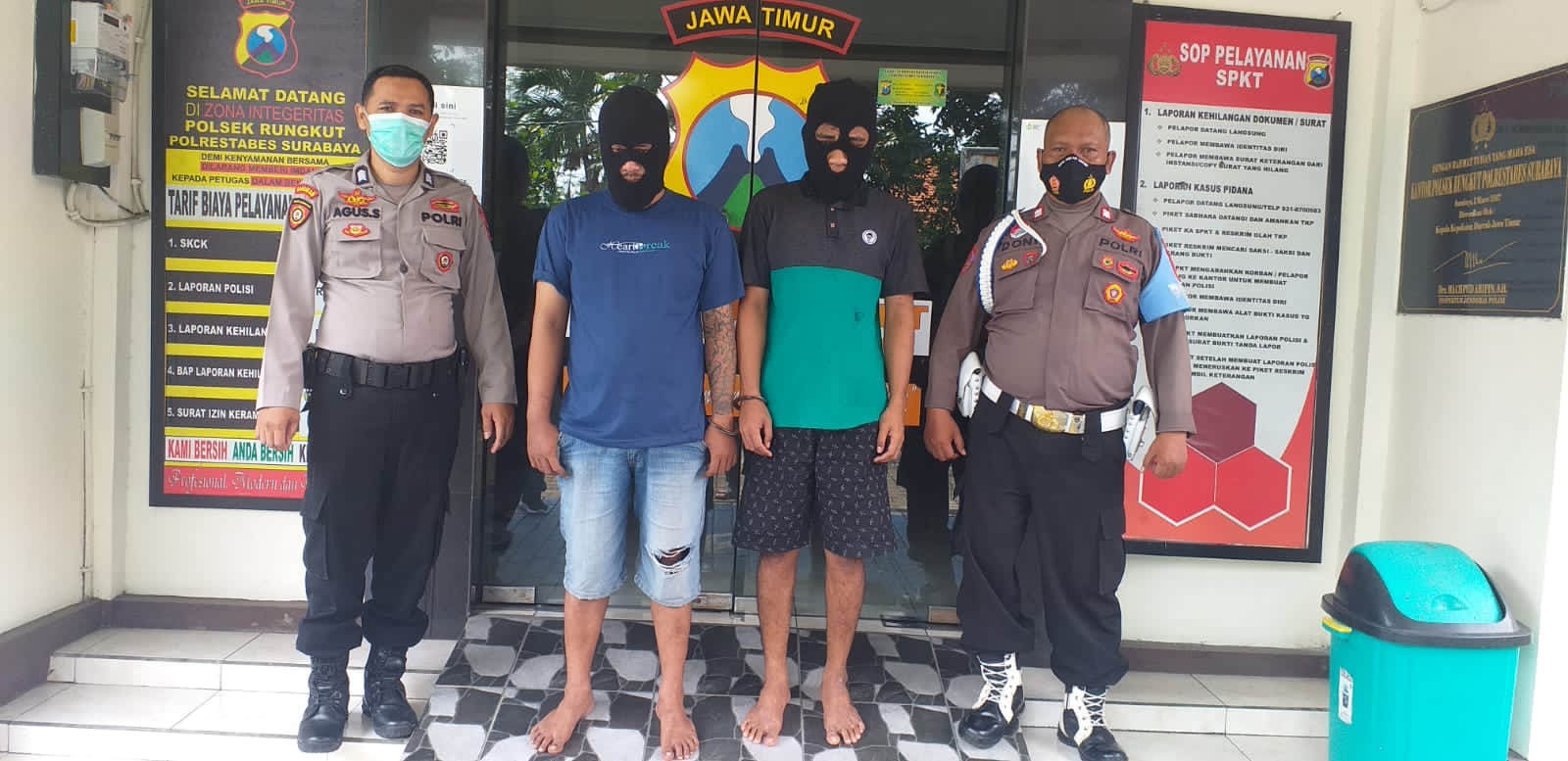 Kualat! Curi Motor Tukang Sapu, Dua Pelaku Ditangkap di Suramadu