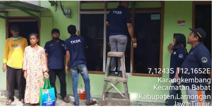 Hari Kesetiakawanan Sosial Nasional Tahun 2021, Puluhan Rumah Tak Layak Huni Dilakukan Pengecatan