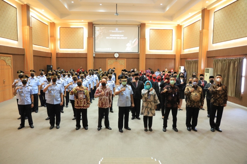 Kakanwil Kemenkumham Jatim Lantik 4 Kalapas Baru