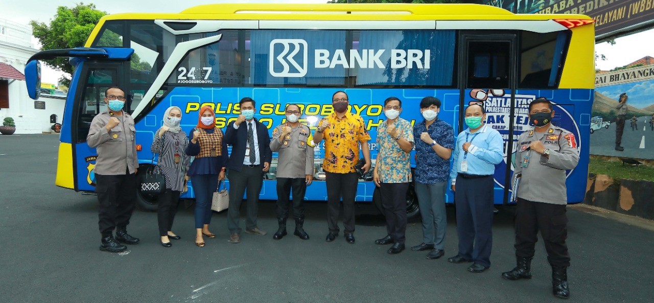 Terima Bantuan Bus, Polrestabes Surabaya Tingkatkan Pelayanan