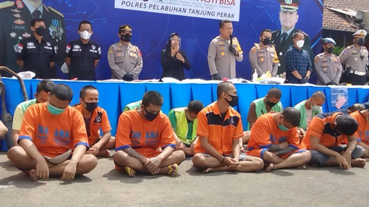 Catatan Ungkap Kasus Selama 2021, Kriminal di Polres Tanjung Perak Surabaya Turun