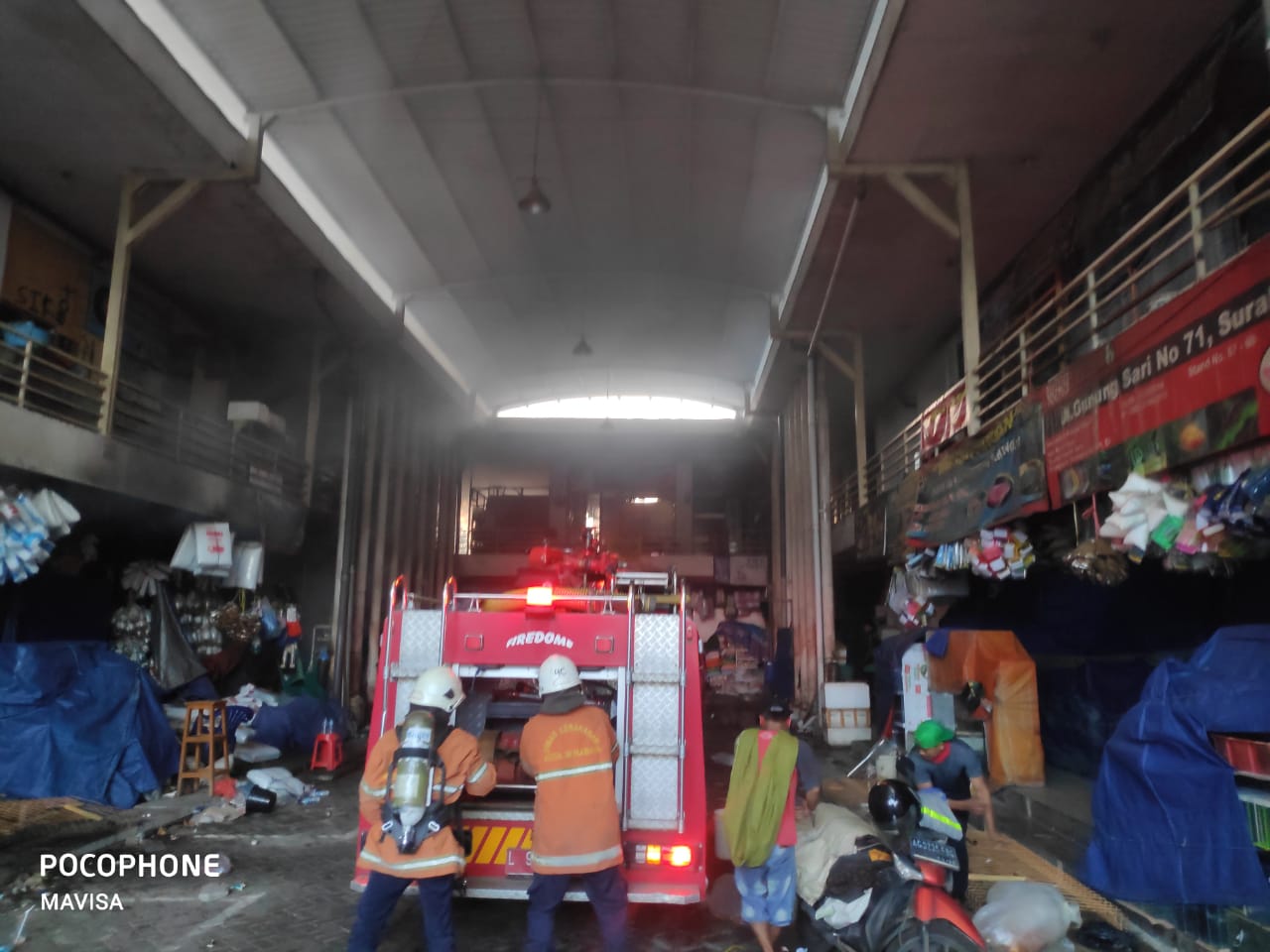 Pasar Ikan Hias Gunungsari Terbakar