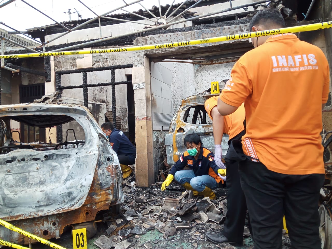 Puslabfor Polda Ikut Selidiki Kebakaran Rumah Pejabat Tulungagung