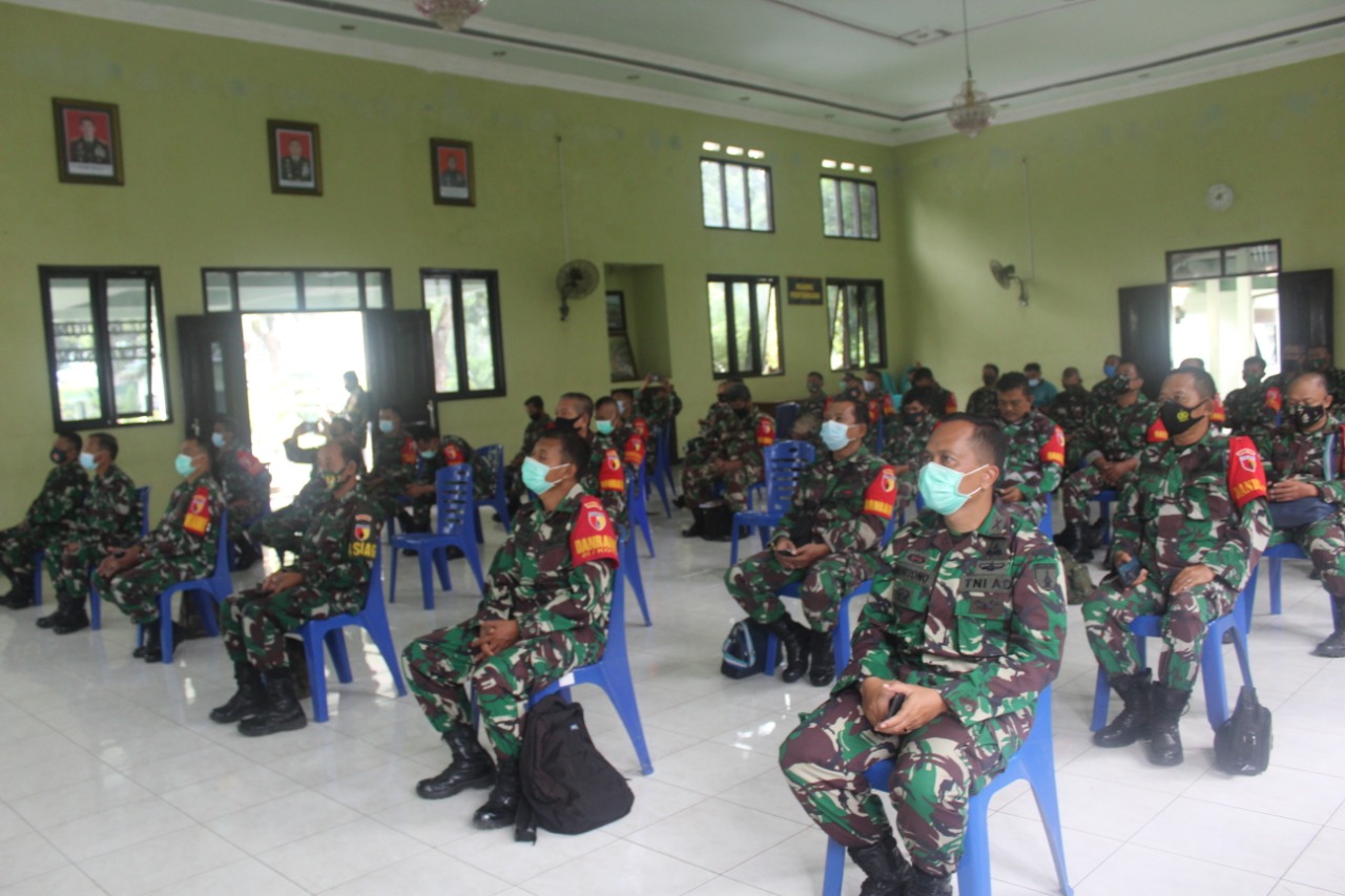 Danramil Jajaran Kodim Kediri Dikerahkan Sosialisasi Vaksin Covid-19