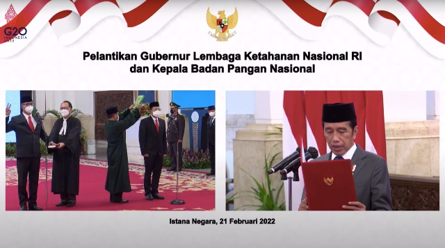 Presiden Joko Widodo Lantik Andi Widjajanto Jadi Gubernur Lemhannas