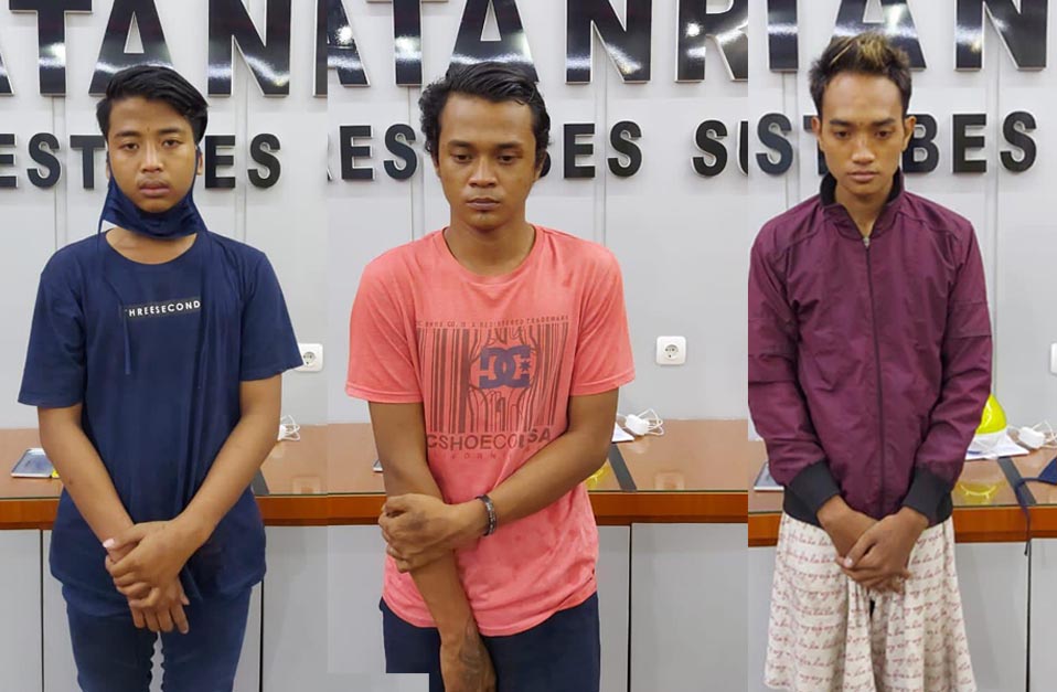 Terekam CCTV Curi Sepeda Angin, Tiga Bandit Jalanan Diringkus