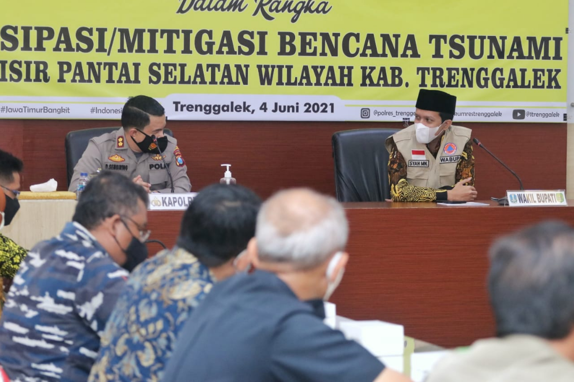 Isu Tsunami Ancam Trenggalek, Forkopimda Gelar Rapat