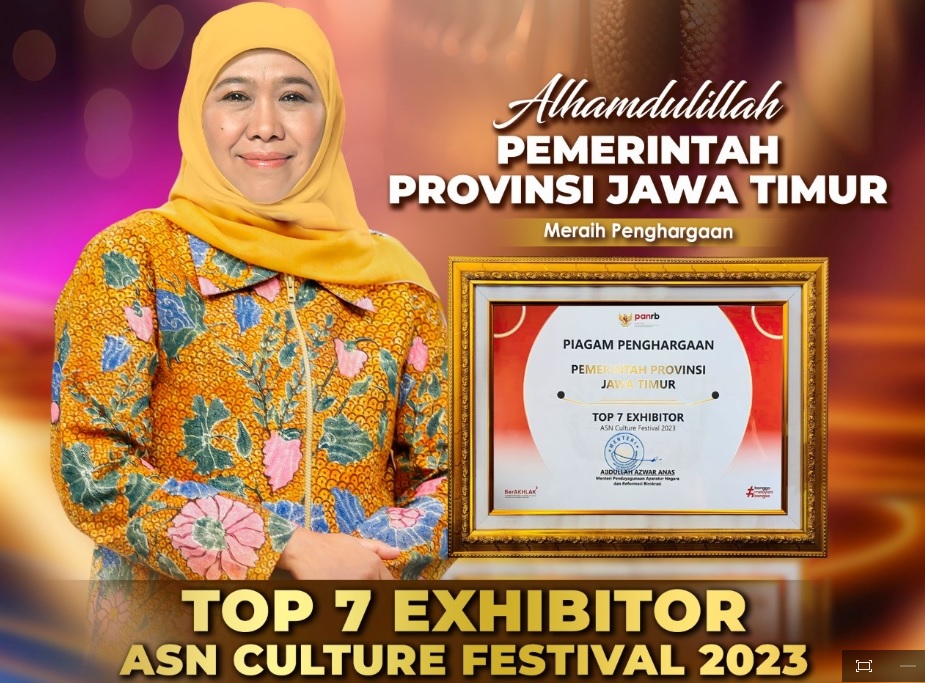 Jatim Masuk Top 7 Exhibitor ASN Culture Fest Tiga Tahun Berturut-Turut, Ini Kata Khofifah