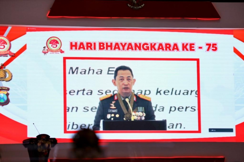 HUT Bhayangkara, Ini 8 Amanat Kapolri, Dukung Kebijakan Pemerintah Tangani COVID-19
