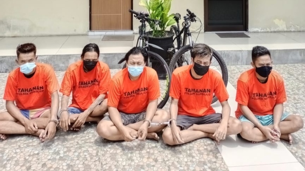 Komplotan Pencuri Sepeda Angin Bermerek di Surabaya Dibekuk Polisi