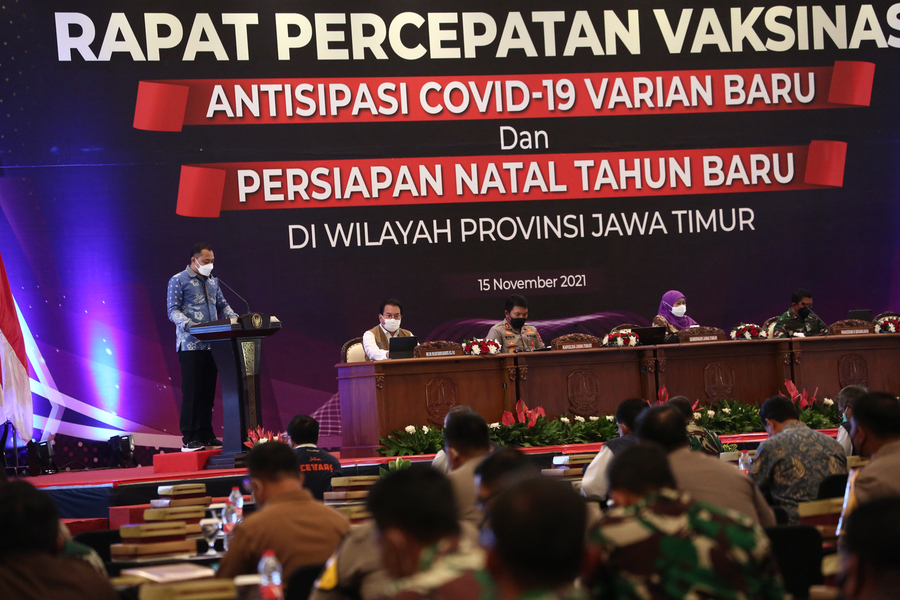 Pemkot dan Forkopimda Surabaya Rapatkan Barisan Lawan Covid-19 Varian Delta Plus