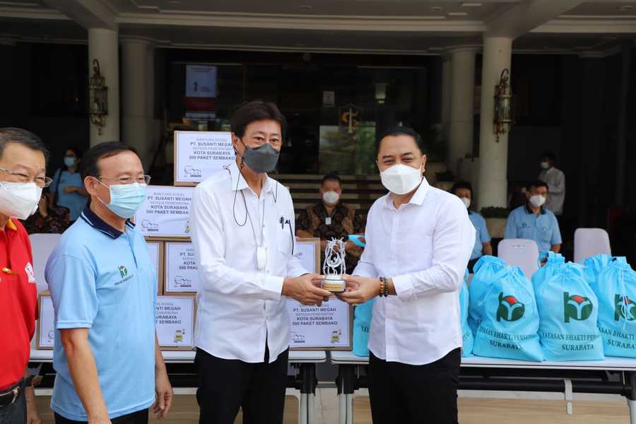 Pemkot Surabaya Terima Bantuan 1000 Paket Sembako untuk MBR dari Paguyuban Masyarakat Tionghoa