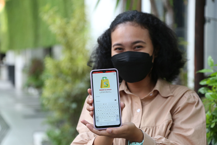 Transaksi di Aplikasi Peken Surabaya Capai Rp 3,34 Miliar