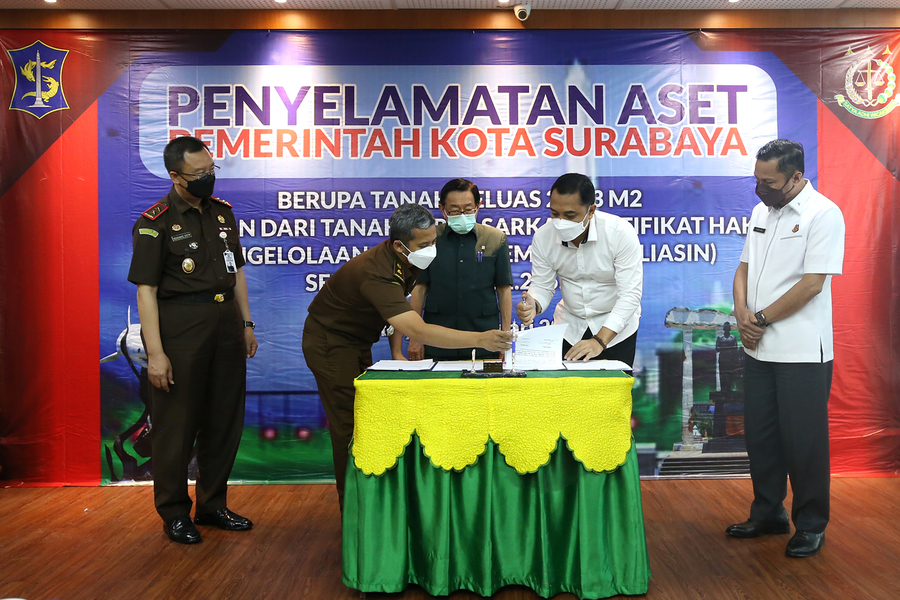 Dibantu Kejati Jatim, Aset Jalan Pemuda 17 Akhirnya Diserahkan Secara Sukarela ke Pemkot