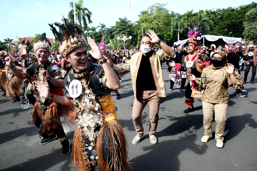 Hari Ibu, Pemkot Surabaya Gelar Lomba Senam Gemufamire dan Cipta Menu untuk Balita Stunting