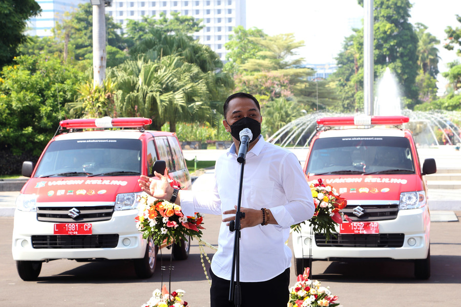 Dukung Percepatan Vaksinasi Covid-19 di Wilayah Aglomerasi, Pemkot Surabaya Kirim Mobil Vaksin Keliling