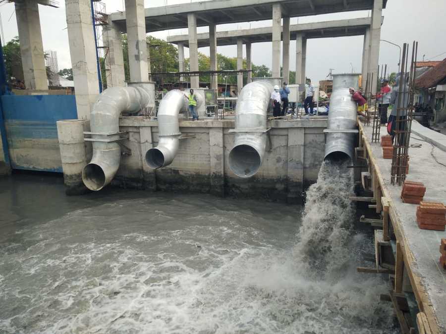 Atasi Genangan di Wiyung, Pemkot Surabaya Tambah Kapasitas Pompa Air