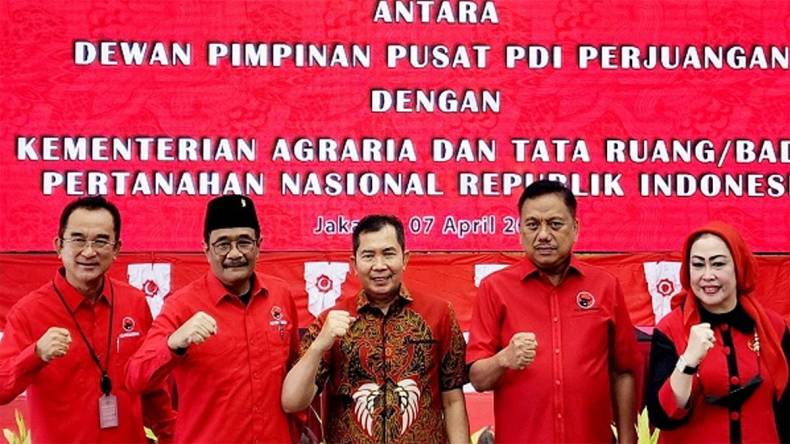 Selaraskan Pendataan dan Pendaftaran Aset Partai, PDI Perjuangan Gandeng BPN