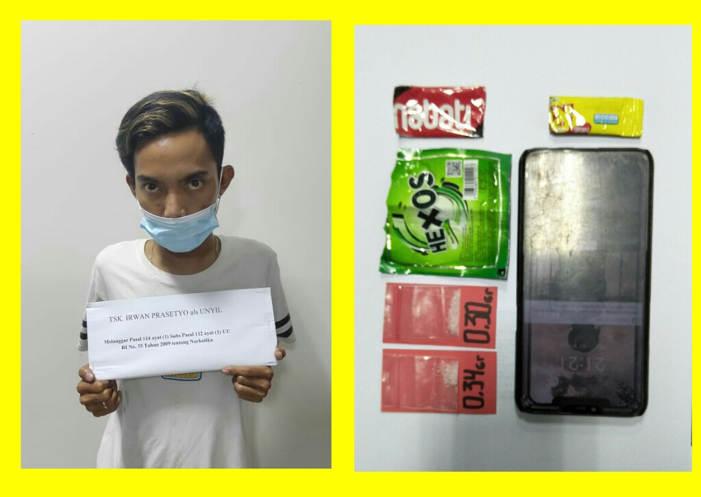 Sabu Dikemas Wafer dan Permen Hexos, Pemuda Ini Dicokok Polres Gresik