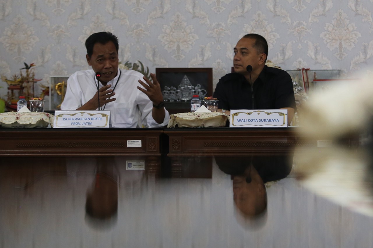Wali Kota Surabaya Eri Cahyadi Didatangi BPK Jatim, Ada Apa?
