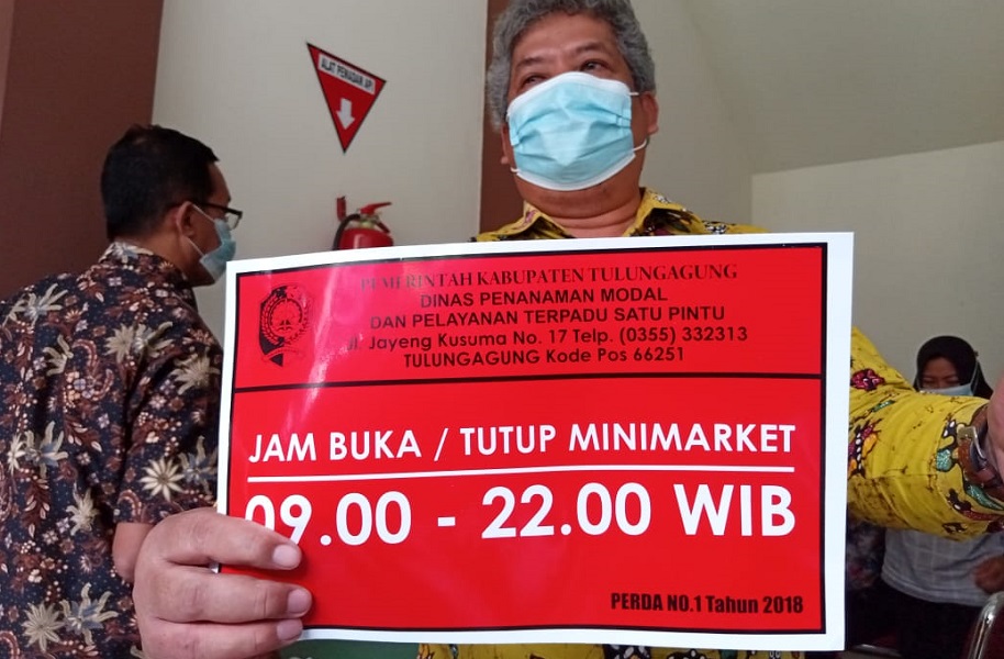 Langgar Operasional, Toko Modern di Tulungagung Bakal Ditempeli Stiker