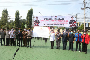 Menuju WBBM, Polresta Banyuwangi Canangkan Zona Integritas