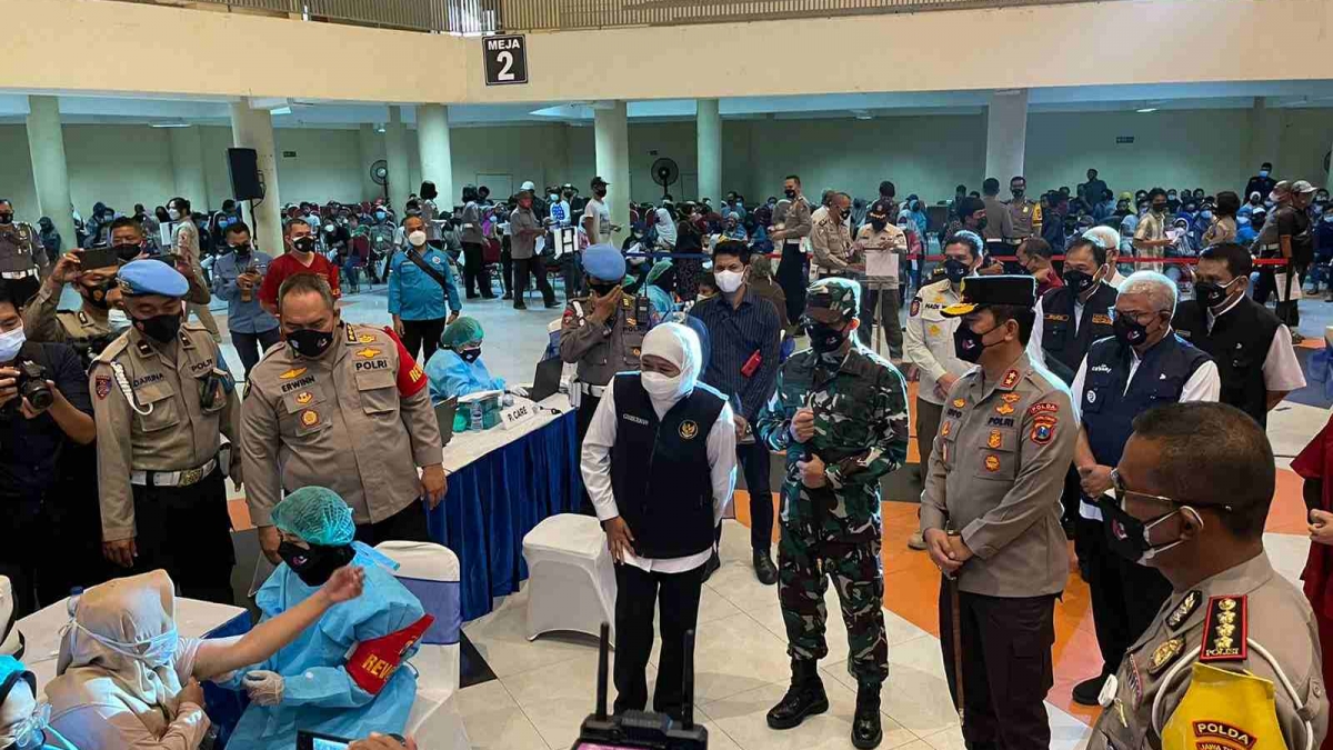 Vaksinasi Covid-19 Dosisi 1 Jatim belum Ada 50 Persen, Satgas: Literasi Masyarakat masih Rendah